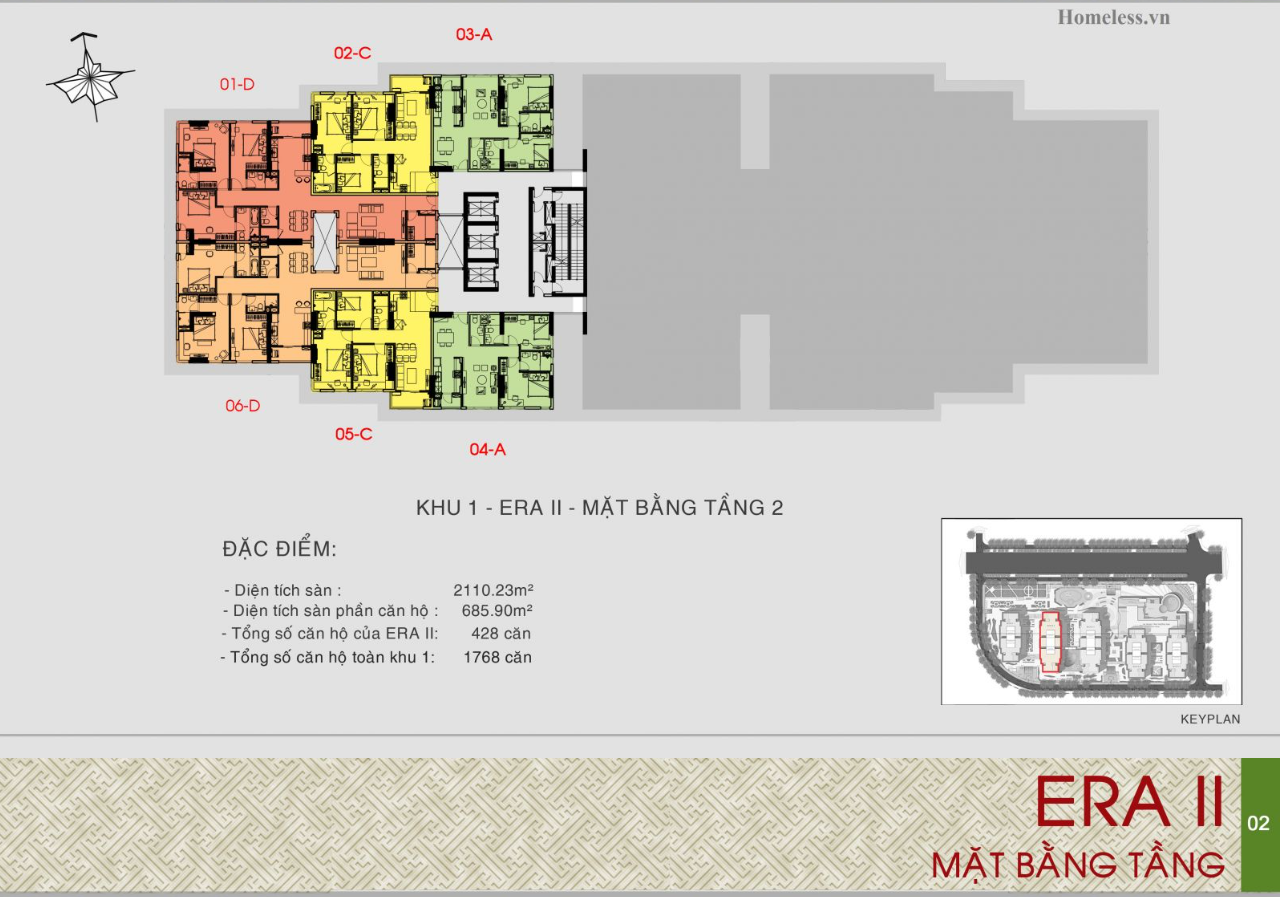 Mặt bằng dự án chung cư Era Town Quận 7