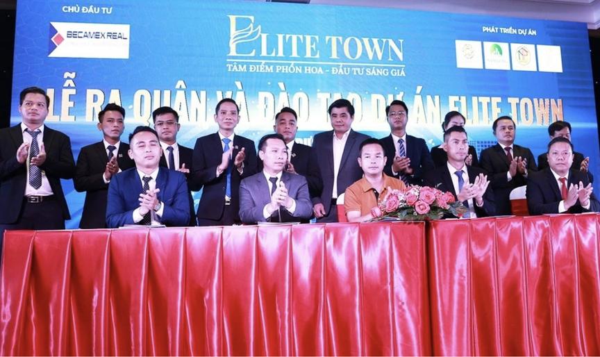 Thông tin quảng cáo dự án mang tên Elite Town do Công ty kinh doanh bất động sản Becamex Real làm chủ đầu tư